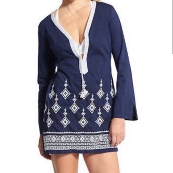 Athleta Desert Diamond Embroidered Tunic Dress - Picture 1 of 6